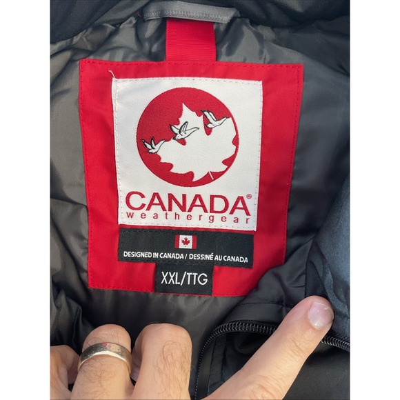 Canada Weather Gear Men's XXL Winter puffer vest color block Grey/ Black - Picture 4 of 10